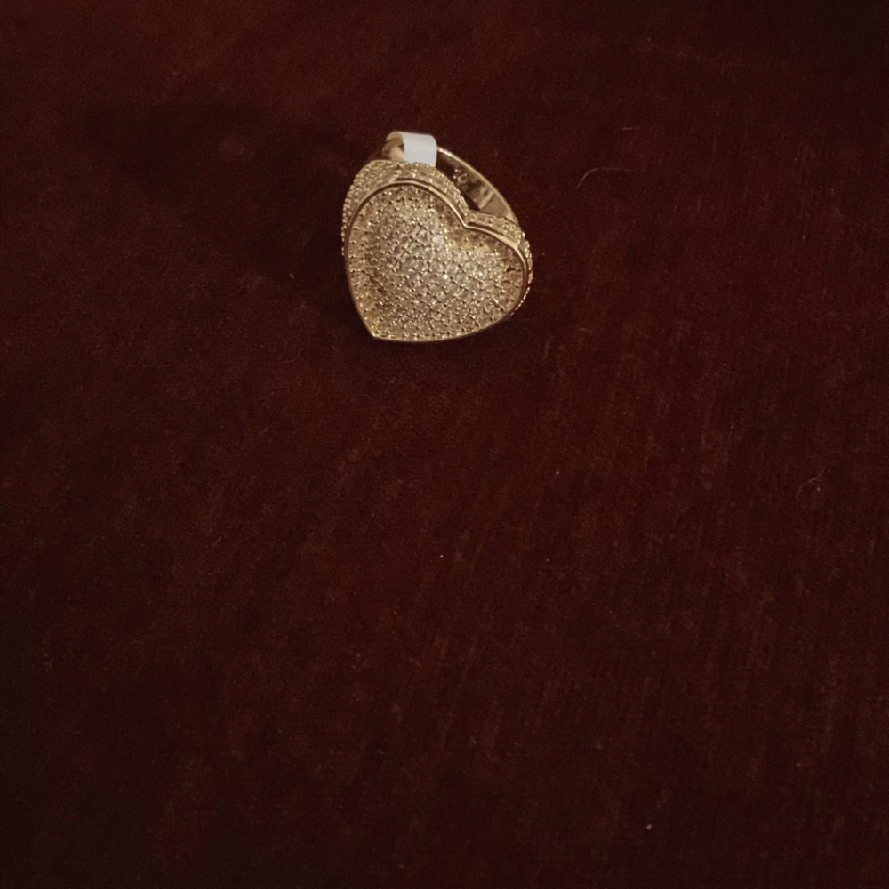 Heart ring gold plated